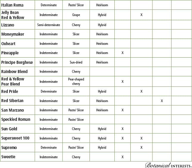 Other Tomato Varieties